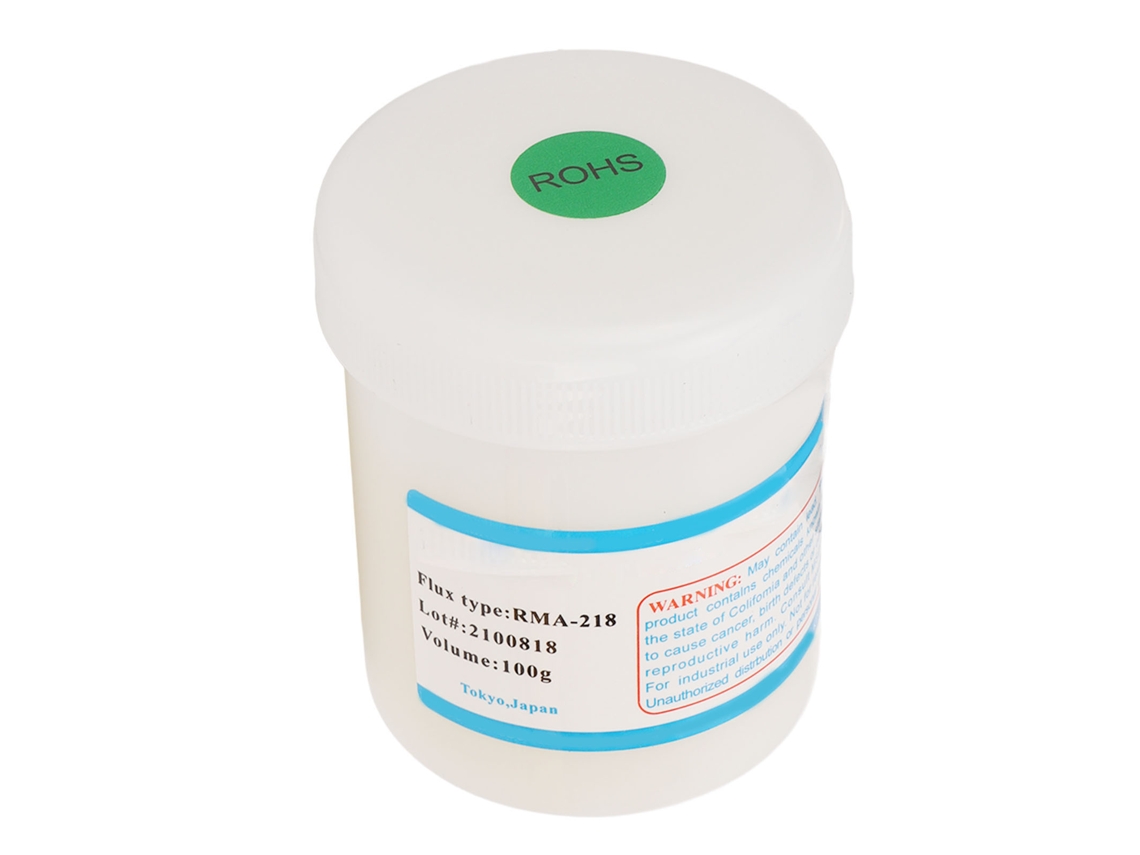 Pasta De Soldadura Fundente 100 G. Sin Residuos. Fácil De Usar Para Reparaciones Electrónicas. Limpia Y Eficiente.