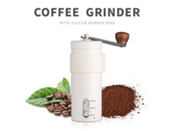 Molinillo de café con manivela plegable para una molienda suave, color blanco