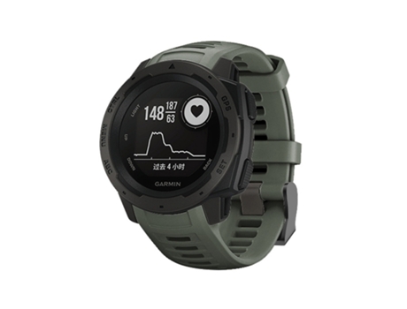 Correa de reloj de silicona para Garmin Instinct de 22 mm, host no incluido (verde militar)