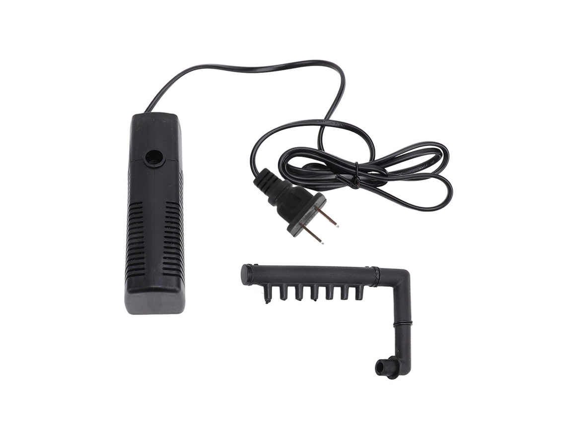 Bomba sumergible de 5 W y 119 gph, altura de elevación de 2,6 pies, IP68, súper silenciosa, para acuario, tanque, pecera, enchufe estadounidense de 110 V con boquilla.