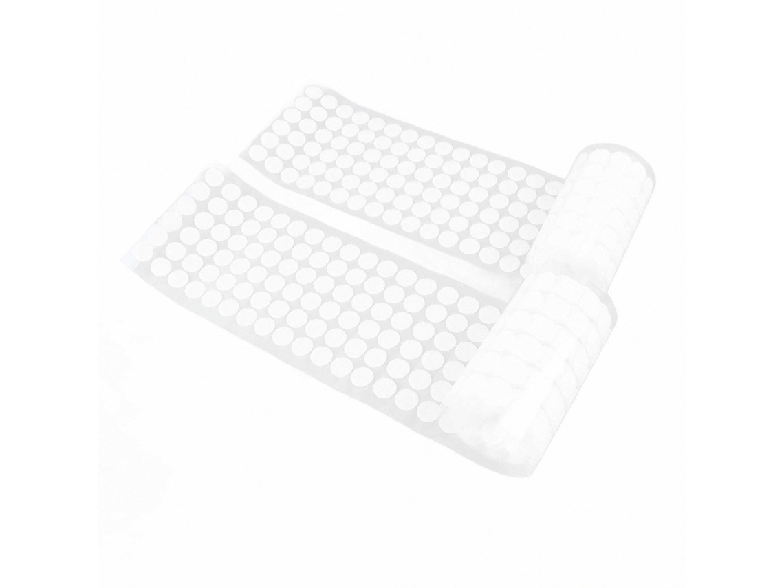 Puntos de velcro autoadhesivos blancos de 1,5 cm, 2 rollos con 504 pares, cinta adhesiva en la parte posterior para una fácil aplicación. Rosewell