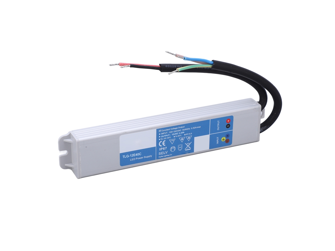 2026dz-convertidor Adaptador De Alimentación Led Impermeable Ip67 100‑240vac A Dc12v 40w Para Luces Led Exteriores
