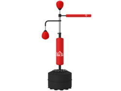 Soporte para saco de boxeo ajustable 4 en 1, 160-230 cm, rojo