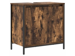 Maison Exclusive - Mueble De Baño Con Lavabo Roble Ahumado 60x34,5x60 Cm