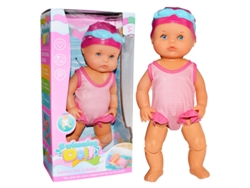 Juego de piscina de playa para niños con muñeca de agua, muñeca de agua eléctrica interactiva