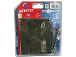 Cerradura Vachette Vertical Con Cerradura De Media Vuelta Derecha Niquelada 2 Llaves De Superficie