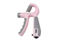 Fortalecedor De Preensão Manual Com Contador 5 A 60 Kg Fortalecedor De Antebraço Resistência Ajustável Para Pulsos Fortes Antebraço Rosa 