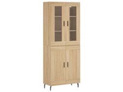 Maison Exclusive - Aparador Alto Madera Contrachapada Color Roble 69,5x34x180 Cm