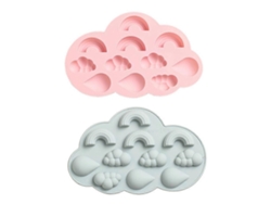 Juego de 4 moldes de silicona para chocolate y repostería