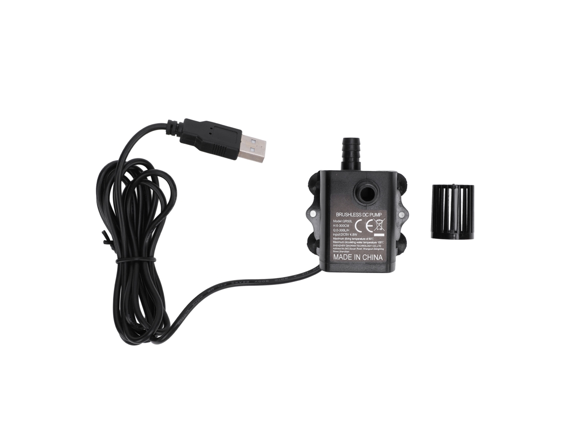 Bomba De Agua Sumergible Para Acuario, Caudal Ajustable, Usb 5v, 300l/h, 300cm