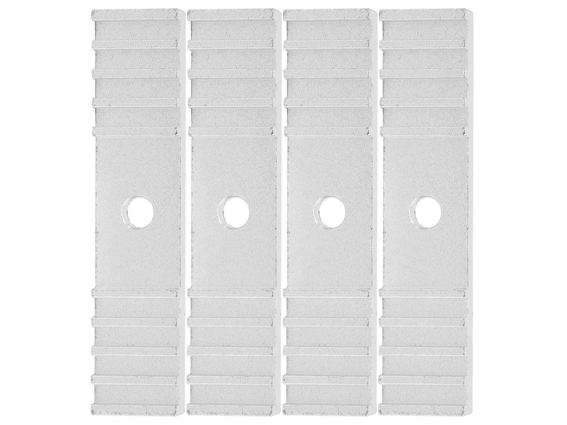 4 Piezas De Fijación De Dientes De Correa Temporal De Aluminio Oxidado 15x70mm Accesorio De Impresora 3d