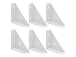Soporte 6 Escuadras Esquina Muebles Metal Angular Grande