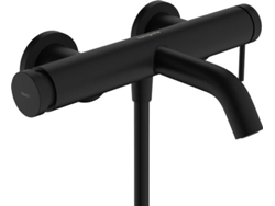 HANSGROHE Tecturis S mezclador monomando visto para bañera , 209 mm de proyección, 73422, Color: negro mate