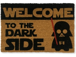 Felpudo KOKO DOORMATS Welcome To The Dark Side (Castaño - 60 x 40 x 1.50 cm - Fibra de Coco y Base de PVC)