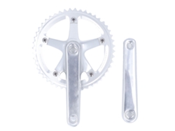 Omni-plato De Bicicleta De Aluminio 144bcd 48t Con Agujero Cuadrado Para Bicicleta De Montaña Y Carretera Plata