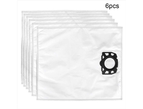 Bolsas para aspiradora Karcher Mv4 Mv5 Mv6 Wd4 Wd5 Wd6, accesorios para aspiradoras, filtro de tela de fibra, 6 piezas