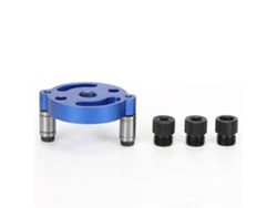 Taladro manual de aluminio para perforar agujeros rectos en madera (azul, 4 piezas A1).