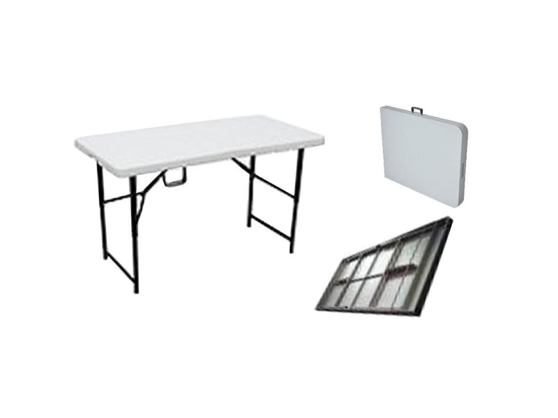 Mueble mesa rectangular plegable 121x61x72 cm wx-f-122