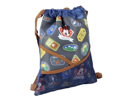 Bolsa de Mochila Mickey Blue Mouse 27 x 33 x 1 cm