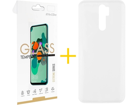 Kit Funda + Protector de Pantalla Xiaomi Redmi 9 SKYHE Liso (Transparente)