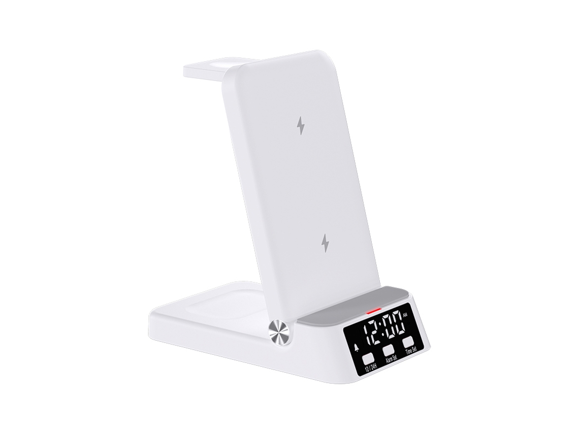 Base De Carga Inalámbrica Magnética 4 En 1 Con Reloj, 15 W, Para Fundas De Teléfonos Móviles Iphone/samsung.