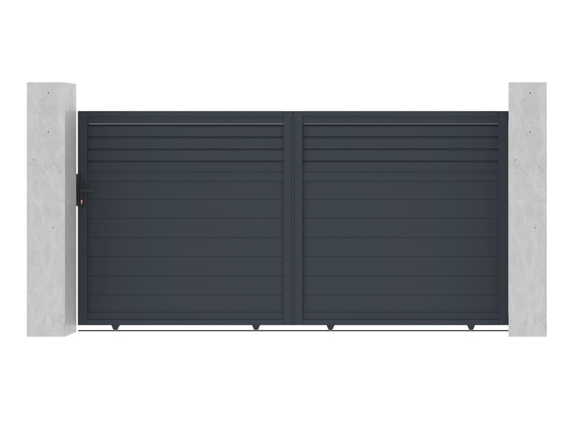 Puerta corredera de aluminio 3,5m carpatia A.180cm