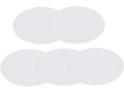 Juego De 5 Paneles Ovalados De Algodón Blanco, Tableros De Dibujo Engrosados Aptos Para Óleos.