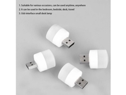 Conjunto De 4 Luces Usb De Noche Mini Lámpara Led Plug In Blanco Cálido Compacto Ideal Para Habitación Baño Guardería Pasillo Luz Yizhood
