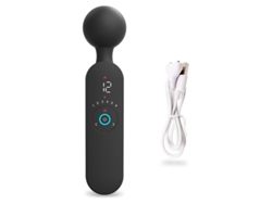 Vibrador De Masaje De Vibracin Fuerte Multifrecuencia De Calefaccin Para Mujeres (negro)