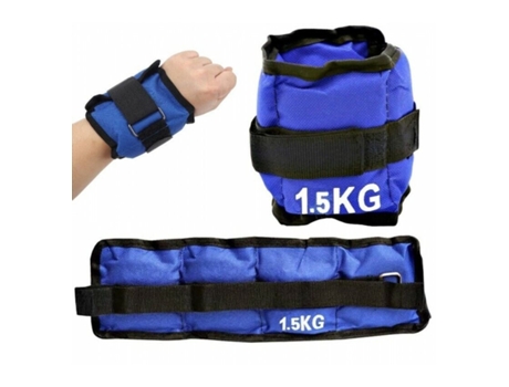 Conjunto de 2 Pesas Para Muñecas Tobillos 1.5 Kg Totales 0.75 Kg Cada Uno Tobilleras, Muñequeras Deportivas Gimnasio Mancuernas S&N