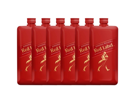 Whisky JOHNNIE WALKER Blended Johnnie Walker Red Label Petaca Plástico (0.2 L - 6 unidades)