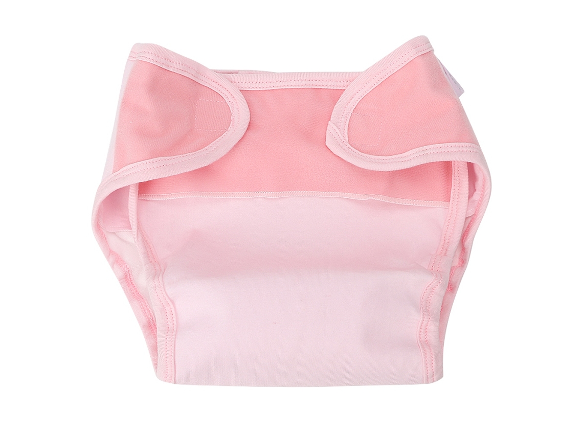 Braguitas De Pañal Reutilizables Para Bebé, Impermeables, Transpirables, De Algodón Suave, Tres Capas (rosa M)