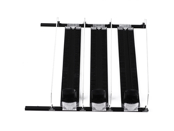 Dispensador de bebidas para refrigerador de 9,84 pulgadas, ancho ajustable, resistente a la lluvia, automático, para latas de refresco, cerveza, color negro