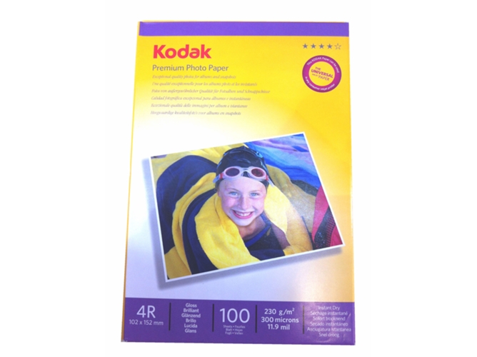 Papel Foto 10X15 Kodak High Glossy 10X15-100F