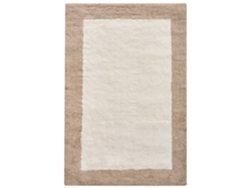 Tapete Casa De Banho Kabri Castanho/creme 60 X 90 Cm Algodã£o