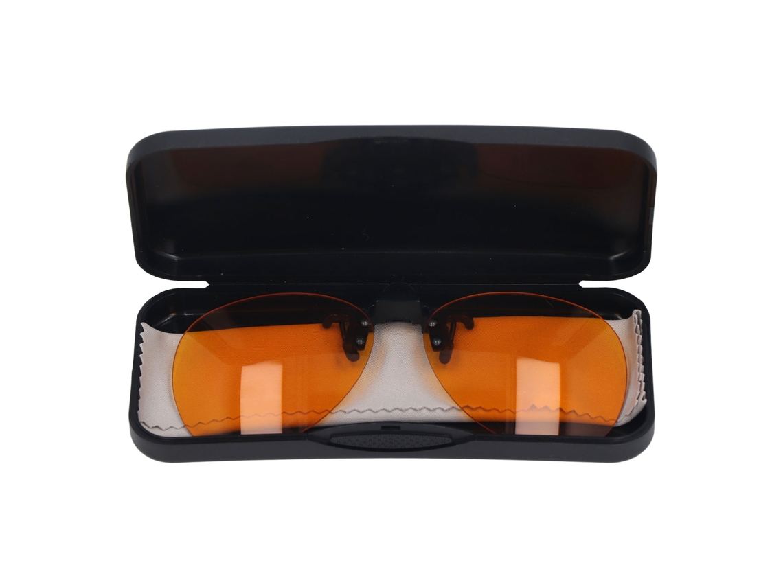 Gafas con clip que bloquean la luz azul, se giran verticalmente 180° y son portátiles para computadora.