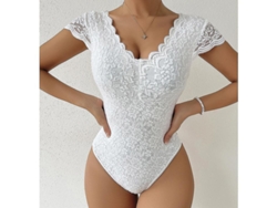 2026-body Malla Sin Mangas Para Mujer Cuello V Profundo Casual Slim Camiseta