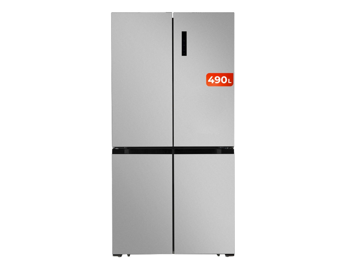 Frigorífico EVVO F100x de 4 Portas, Motor Inversor, Total Sem Gelo, 321l + 169l