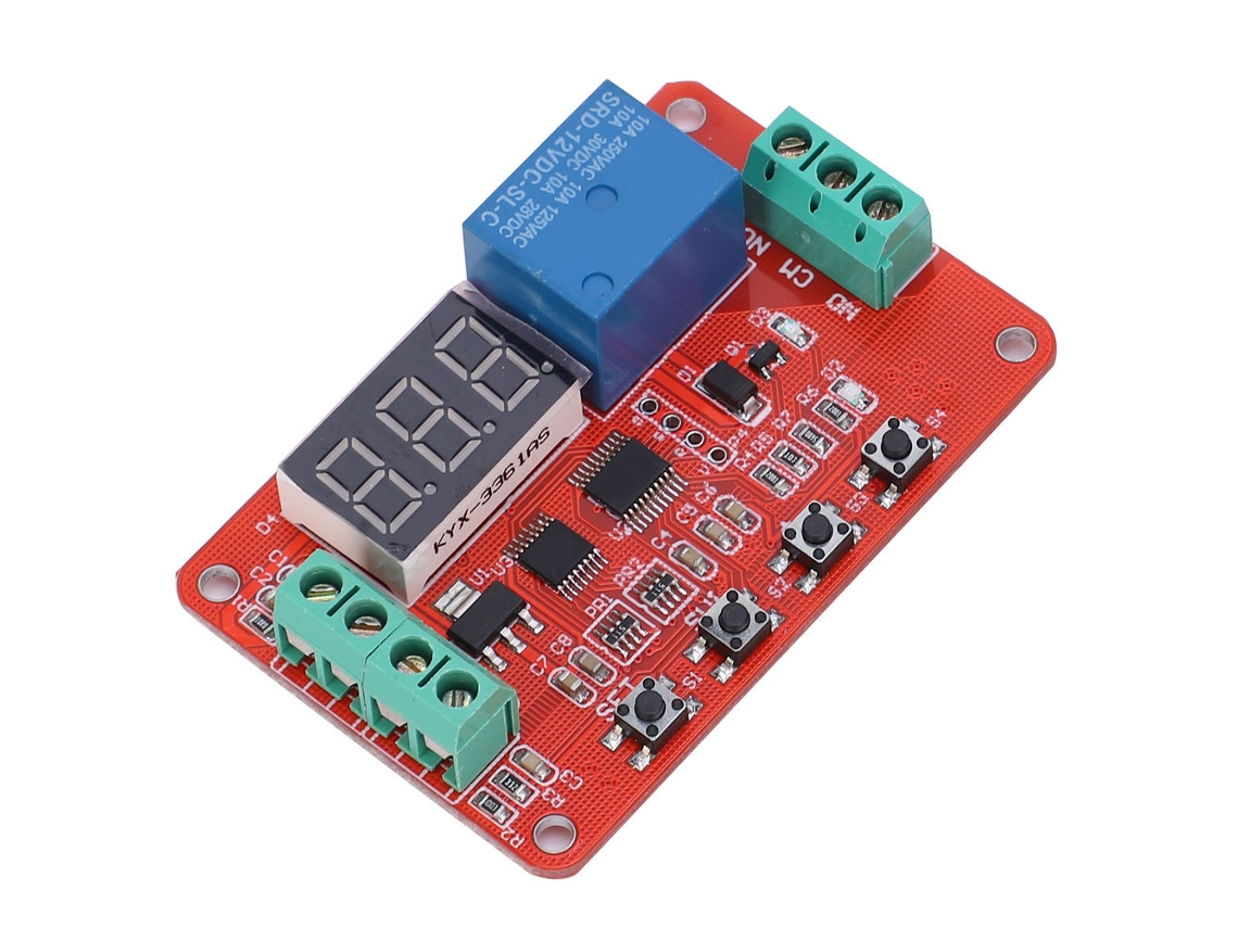Comparador De Voltímetro Digital Dvb01 Rojo Con Pantalla De 12 V