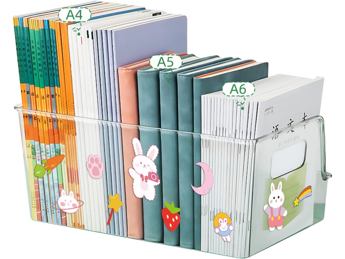 Soporte De Acrílico Transparente Para Libros - Caja De Almacenamiento Para Estudiantes