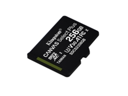 Tarjeta Kingston Sd 256Gb Micro Sdxc 100R A1 C10 con adaptador