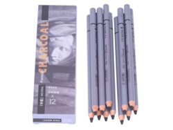 Juego De 12 Lápices De Carboncillo Flexibles Para Dibujo, Boceto Y Pintura De Detalle.