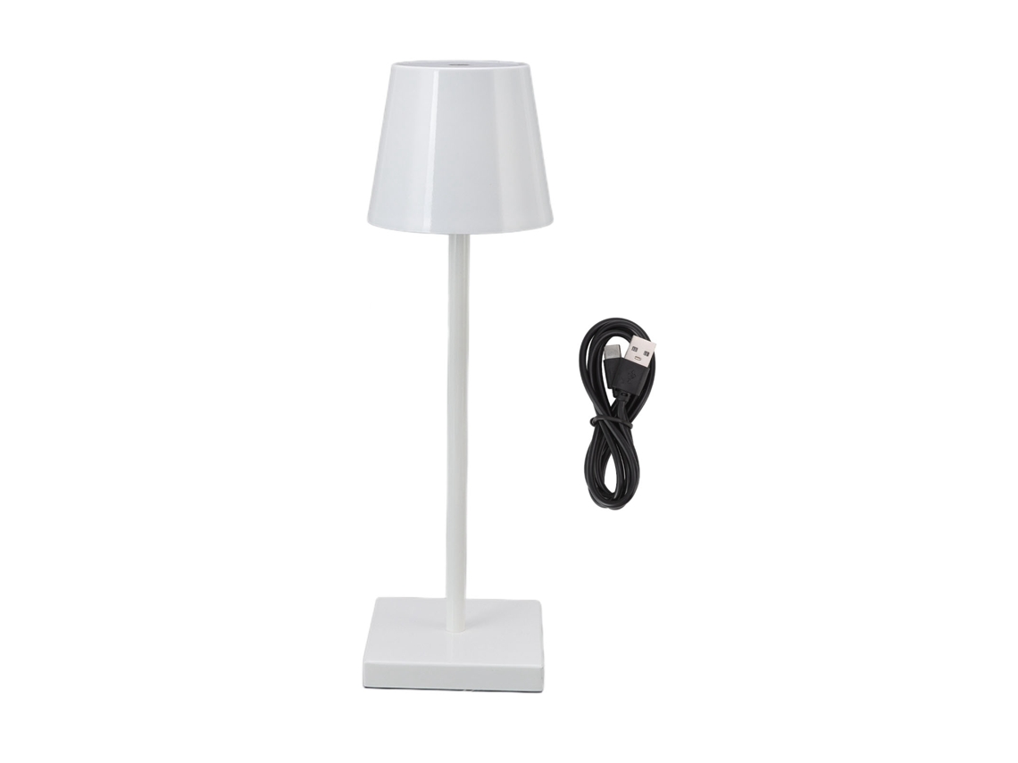 Lámpara De Mesa Led Inalámbrica Recargable Con Luz Blanca Brillante Regulable Mediante Tacto, Diseño Moderno.