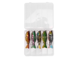 Danu26-5pcs 15g 9.5cm Imitación De Pez De Pesca De Multiple Articulación, Bait Lifelike Para Agua Dulce Y Salada