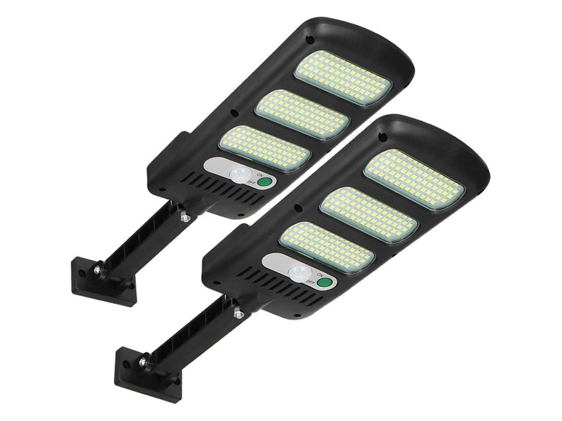 Lámparas Solares Exteriores 2 Pack 213 Led Con Sensor De Movimiento Impermeable Ip65 Ajustable 180° Para Jardín Patios Calles