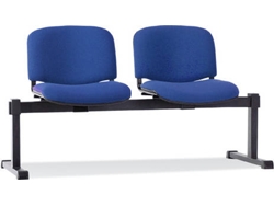 Silla para Recepción PYC Bloco 2 Sillas Montiel Azul (Sin Brazos - Tejido)