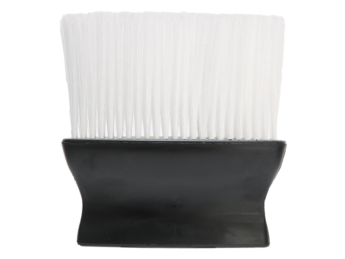 Pincel De Limpeza De Pescoço Profissional Para Barbearia Com Cabeça Em Nylon E Base Vertical