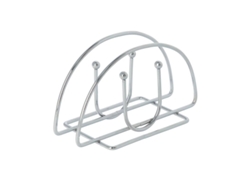 Servilletero Mesa.  Acero Cromado Forma Semicircular Vertical ORYX