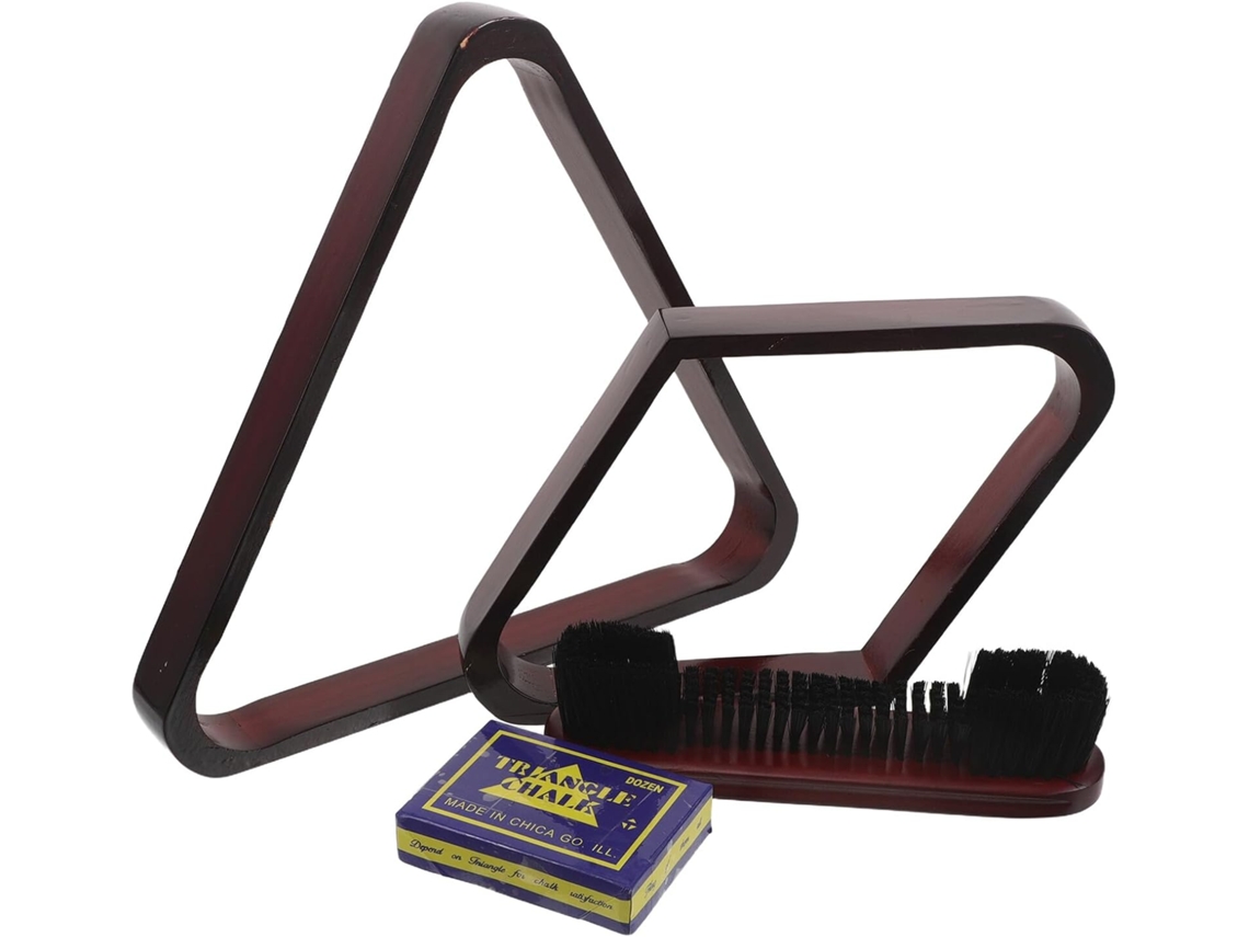 Triángulo de madera maciza para billar, soporte triangular de 2-1/4''.