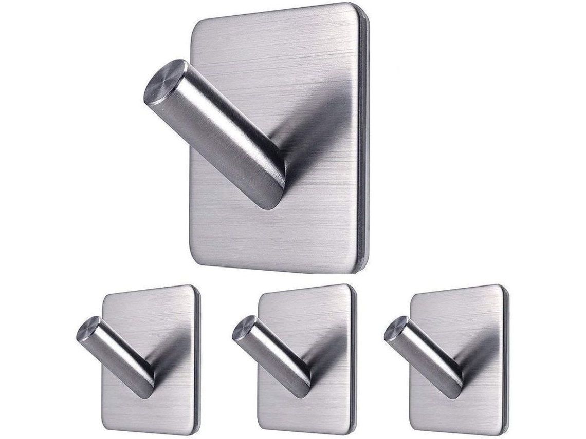2026-gancho Adhesivo Resistente Acero Inoxidable Impermeable, 10 Piezas, Para Baño Cocina, Toallas, Abrigos, Sombreros